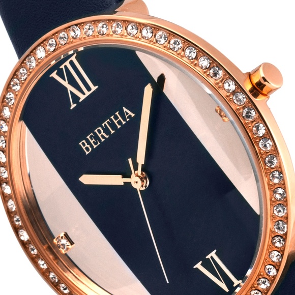 Mirror Dial with Crystal Encrusted Bezel Watch